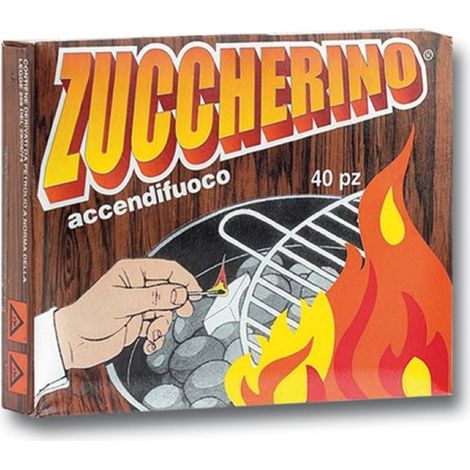 ACCENDIFUOCO 300 GR ZUCHHERINO FUOCO CARBONELLA SET 5 PEZZI - GMR (1/2)