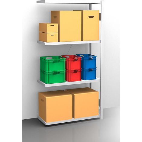 eurokraft pro, Rayonnage emboîtable à tablettes, galvanisé, (1/3)
