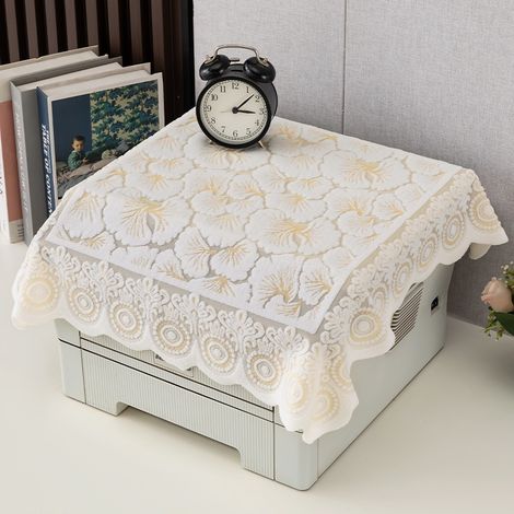Housse de protection anti-poussière pour imprimante, motif floral vintage, 80 x 80 cm, antistatique, pour la maison, le bureau, le fax, la machine à café, l'ordinateur (1/5)