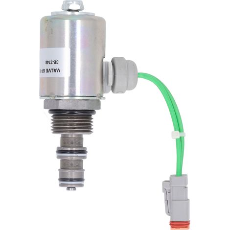 Électrovanne 12V 3E 3748 pour excavatrice, remplacement de solénoïde moteur Caterpillar, pièce compatible, robuste et fiable. (1/5)