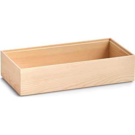 Boîte de rangement universelle, boîte en pin, petite boîte d'articles.