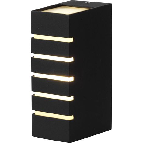 Lampada Plafoniera da Parete 28W in Alluminio Bauer Nera
