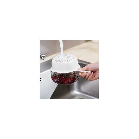 Passoire à fruits et baies, passoire de cuisine blanche – (1/4)