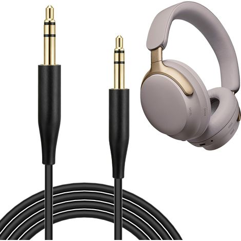 Câble Audio 3,5 mm à 2,5 mm, 1,2 m  Cordon Jack Stéréo Mâle à Mâle Sans Micro, Compatible avec 700, QC45, QC35II, QC35, QC25, Tune 710BT, 720BT, 670NC (1/5)
