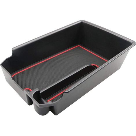 Vano portaoggetti nel bracciolo della console centrale con tappetino in gomma per BMW X3 G01 X4 G02 (2018-2021). (1/3)