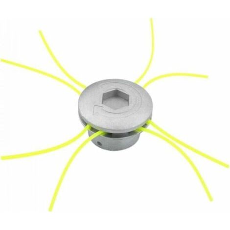 BUNTHAUS Tête de coupe en aluminium 1 pièce, tête de coupe en fil d'aluminium, tête universelle à 4 fils