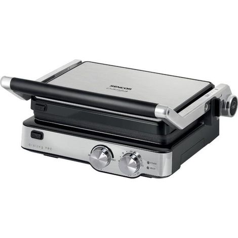 Sencor SBG 4010SS Multifunktions-Elektrogrill Silber Schwarz (1/5)