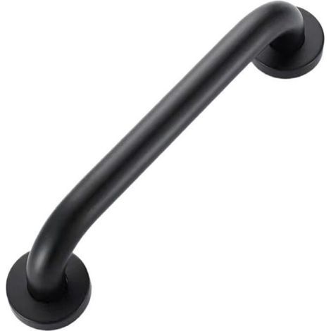 Haltegriff für Badewanne und WC-Sitz aus Edelstahl, 40 cm (Schwarz) für Senioren, Menschen mit Behinderung, Kinder und Schwangere (1/4)