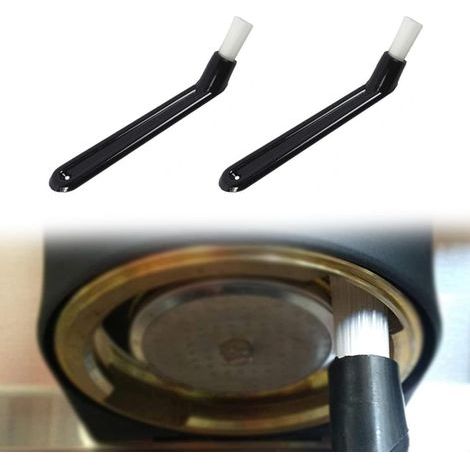 Brosse De Nettoyage De Café,Pinceaux Machine à Expresso,Brosse De Nettoyage Machine à Café,Brosses de Moulin à Coffee,Accessoires pour Machines à Expresso,2 Pièces (1/5)