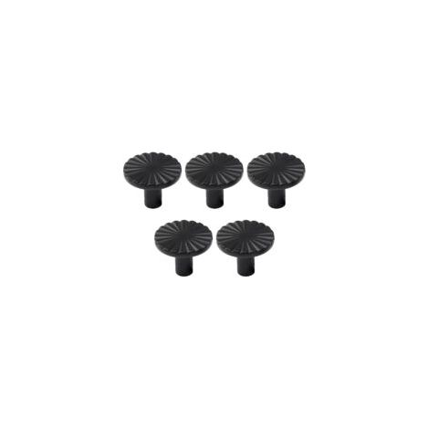 Cinque maniglie rotonde in ottone per mobili, maniglie in ottone per ante, cassetti e armadi di cucine e bagni - Crezuo
