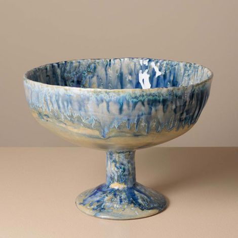 Coupe à fruits sur pied en céramique 19x26cm (1/5)