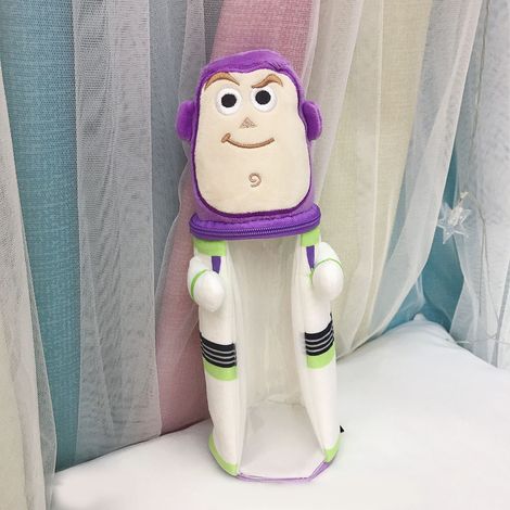 Sac à crayons en peluche transparent forme mignonne dessin animé grande capacité rangement pour étudiants enfants Type2 (1/5)