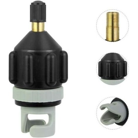 Adaptateur de pompe SUP – Embout de gonflage en cuivre et caoutchouc – Gonflage rapide pour kayaks et bateaux pneumatiques (1/5)