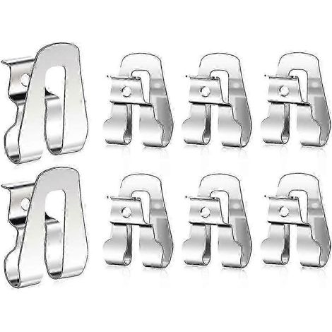 Lot de 8 clips de ceinture pour outils Ryobi, crochet de ceinture avec vis pour outils Ryobi et Ridgid 18 volts 633586002, compatible avec Ryobi, Makita et Dewalt (1/5)