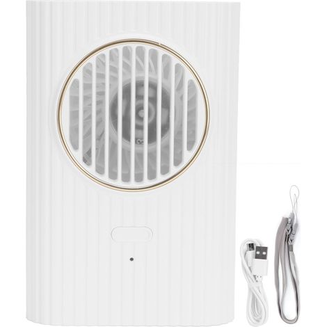 Ventilateur de bureau portable USB, mini ventilateur mural pour chambre et bureau, blanc (1/5)
