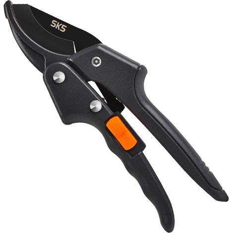 Sécateur, ciseaux pour mains faibles arthritiques, capacité de coupe de 2,5 cm, manche ergonomique (poulie - gain d'effort) (1/4)