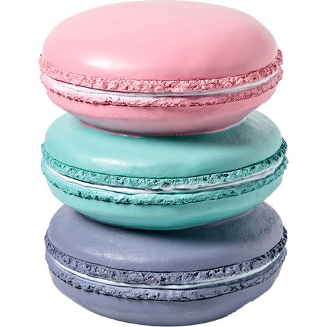 Canapé simulé en résine souple rétro amusant, tabouret décoratif bas pour chaussures, biscuit cœur sucré pour maison (1/5)