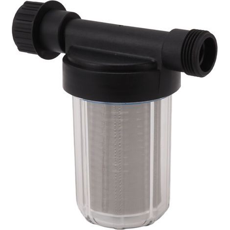 Filtre à Pompe d'Eau G3/4 pour Jardin avec Tamis Inox et Design Transparent - Filtre à Sédiments pour Tuyau d'Arrosage (1/5)