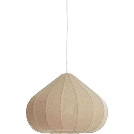 Hängeleuchte - beige - Zubeda - textil - Ø 60cm - E27 - 2987682 - (1/4)