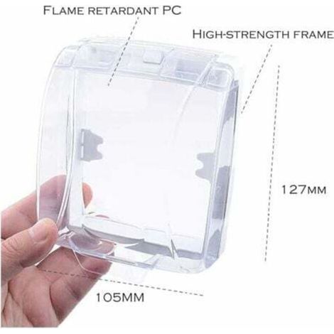 Couvercle Étanche pour Bouton de Sonnette, Housse de Protection Transparente, Protection Sonnette Exterieur Pluie (1/3)