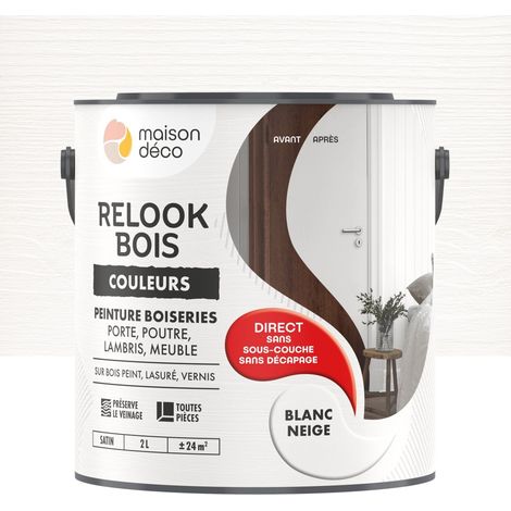 Vernice per legno Relook MAISON DECO, bianco neve satinato, 2 l MAISON DECO (1/3)