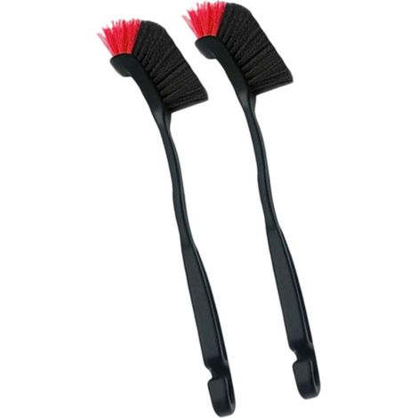 Herramientas de limpieza prácticas, cepillo de detalle, cepillo - Rojo BK (1/2)