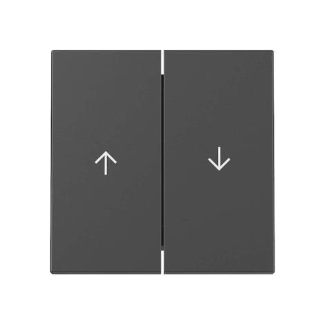 Copertura interruttore Gira 3294005 sistema 55 nero opaco 6x3 cm