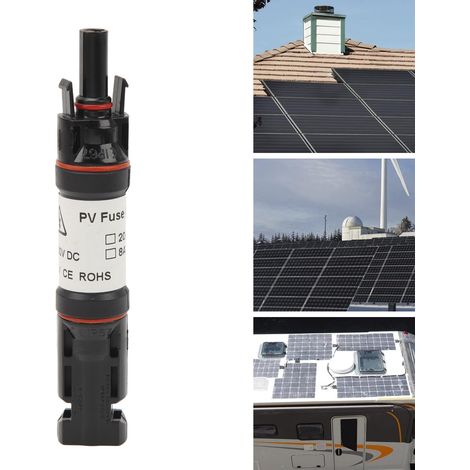 Wasserdichter Stecker/Buchse 1000 V 30 A mit Sicherung, Anschluss für Photovoltaikdiode, kompatibel mit MC4-Sperrdiode (1/5)