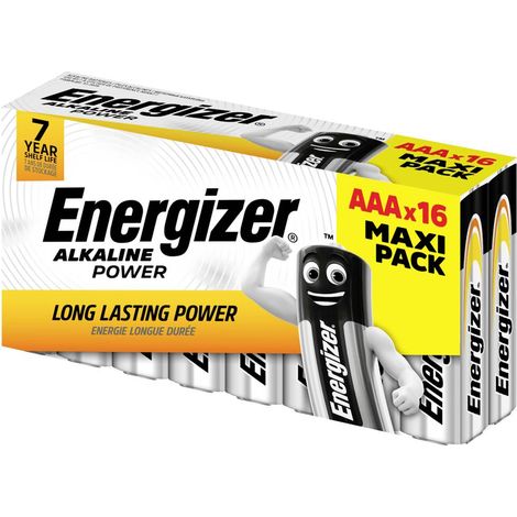 Pile LR3 (AAA) alcaline(s) Energizer Power 1.5 V 16 pc(s) Y613242 (1/4)