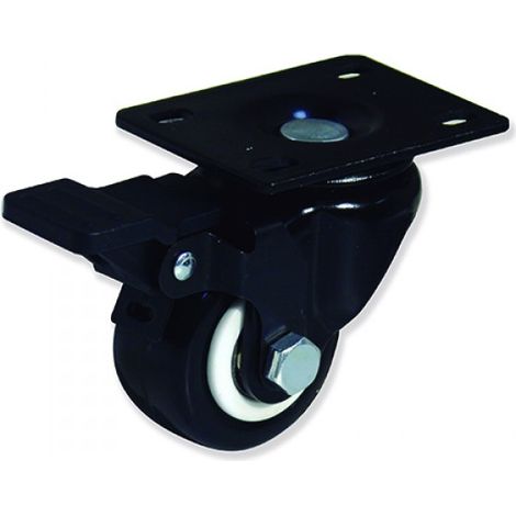 FPLUS rueda poliu.negra c/placa 50mm c/freno 32-012-fs , Datos Técnicos

Núcleo en polipropileno PP de alta resistencia con bandaje de Poliuretano PU de alta durabilidad.
Cojinetes