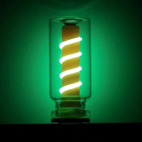 Lampe d'ambiance LED USB avec ampoule spirale multicolore, lampe compacte à brancher pour chambre et voiture