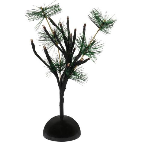Lichterbaum aus Lärchenholz, 30 cm hoch, mit 20 LEDs – Batteriebetriebene Innendekoration (1/3)