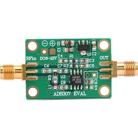 Module détecteur RF AD8307, plage logarithmique 0.1-600MHz, mesure précise -75 à +15dBm pour analyse de puissance (1/5)