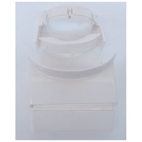 Dérivation pour goulotte à clippage direct vers passage de sol dimension 50X12mm / 92X20mm Legrand 075688