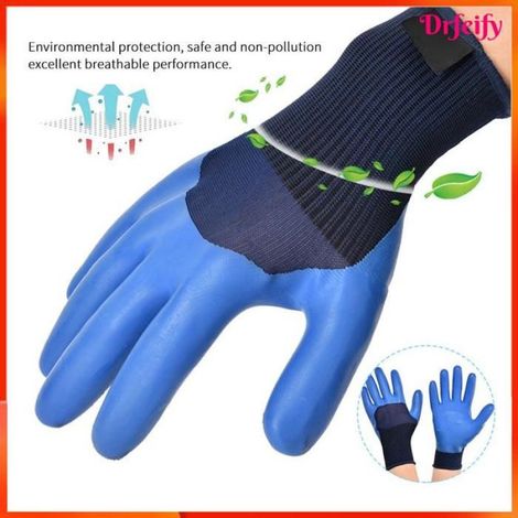 Akozon Gants de travail en Latex Gants de travail antidérapants en Latex, du travail, résistants à l'usure, gants de sport kit (1/5)