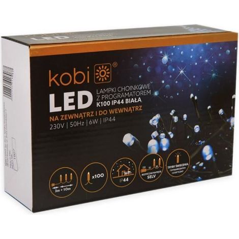 Guirlande LED - 10 m 6W - Blanc - Programmateur - Extérieur (1/4)