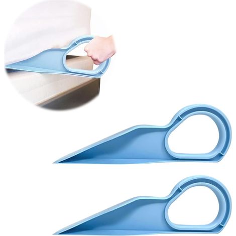 Lot de 2 élévateurs de matelas ergonomiques pour soulager les douleurs dorsales, réutilisables, bleu