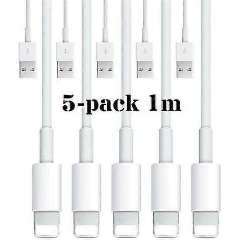 Lot de 5 câbles de charge Lightning pour iPhone - Chargeur