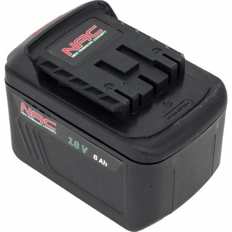 Batteria nac b18-60-s agli ioni di litio 18 V 6.0 Ah