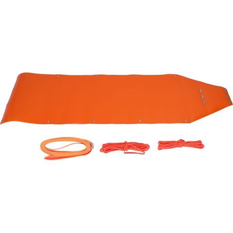 Cerf glisser traîneau jeu glisse chariot transporteur avec cordes tirant harnais épaissi résistant à la déchirure équipement économiser l'effort Orange (1/5)