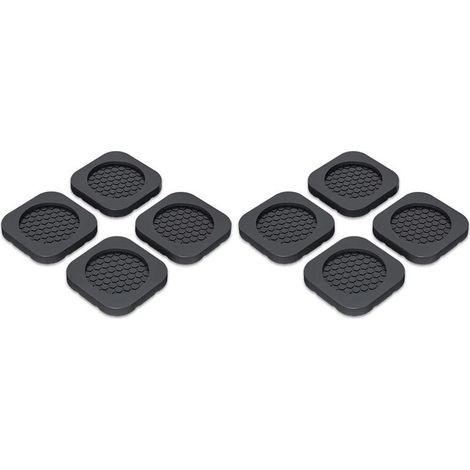 8 almohadillas antivibración para lavadoras: patas antideslizantes y reductoras de ruido universales para electrodomésticos y muebles. (1/4)