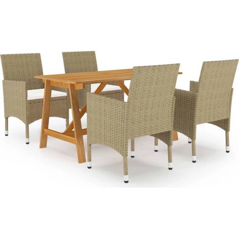 5 PC establecidas para Beige de jardín (1/5)