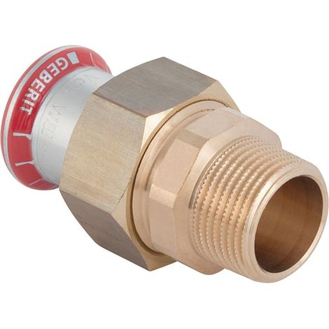 Mapress C-Stahl Übergangsver. m.AG flachd.d35mmxR 5/4" verz.25338 (1/5)