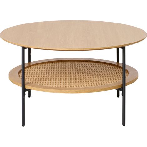 Selsey Mogest - Mesa de centro - 80 cm - efecto roble (1/5)