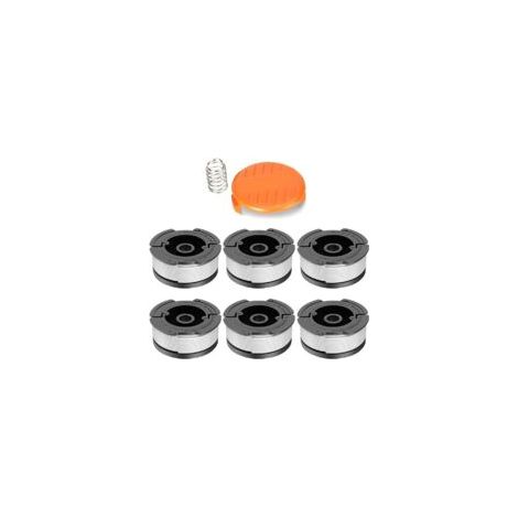 Coupe fil-6 pièces-débroussailleuse à fil de rechange fils-bobines de fil - pour Black Decker, BEKASA AF-100 - 3ZP et a6481-longueur de 30 pieds-pour remplace les bobines de la GL280, GLC1825N série a (1/5)