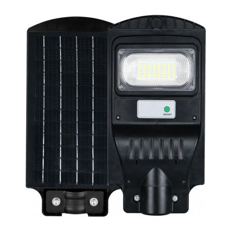 Lampadaire solaire 30W 4000K 650lm détecteur EcoLight