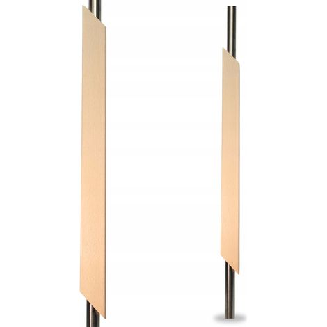 Balustre - 90 cm - Hêtre et acier inoxydable - Design élégant et durable