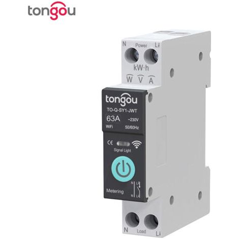 Un interrupteur intelligent TUYA WiFi, contrôle à distance sans fil, contrôle mobile à distance, minuterie de comptage, maison intelligente avec mesure, Tuya, Smart Life (1/5)