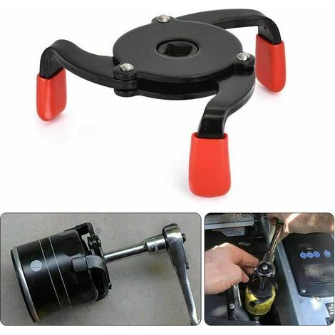 Ölfilterschlüssel mit drei Backen, 3/8"-Vierkantantrieb, 60 bis 95 mm, 2,4"- bis 3,7"-Antrieb, automatisch einstellbar (1/4)