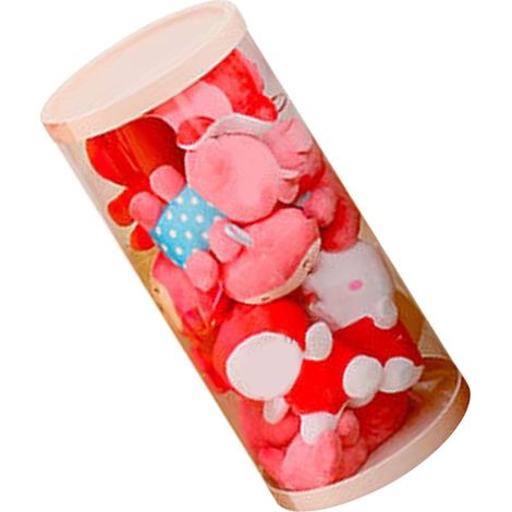 Seau de rangement transparent rotatif en PVC pour poupées et peluches, 26 cm, 50 cm / 19,7 pouces. (1/5)